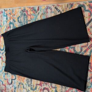 J. Jill Women's Ponte Full Leg Cropped Pants Black Size Medium